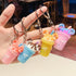 POYAMUSE Colorful Donut Boba Tea Charm Keychain - Cute Accessory Keyring for Boba Tea Lovers...