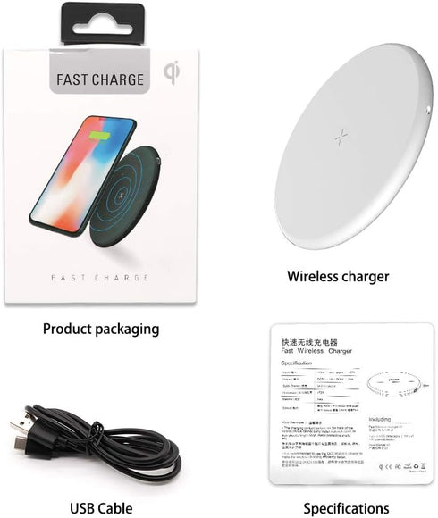 Premium Wireless Chargers - for Smart Phones (White)...