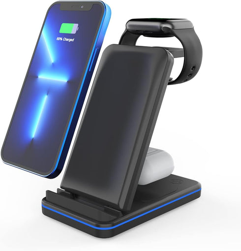 3 in 1 Multi-Function Wireless Charger Stand...