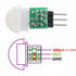 5PACK IR Human Sensor AM312 Mini Detector Module HC-SR312 Pyroelectric Infrared PIR Motion Automatic Detector DC 2.7 to 12V for Arduino 2 A1U2 wit...