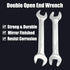 Utoolmart 8mm x 10mm Double Open End Wrench, 123mm Length Metric Wrench, Crowfoot Wrench, 45# Carbon Steel, Chrome Plated...