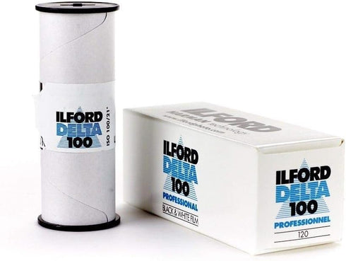 Ilford 1743399 Delta Pro 100 120 Fine Grain Medium Speed, Black and White Film, ISO 100, 120 Size...