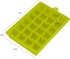 Ice Cube Tray, Silicone Square Ice Trays Easy Release Stackable Ice Cube Mold with Removable Lid, 24 Cavity (2 Pack, Green)...
