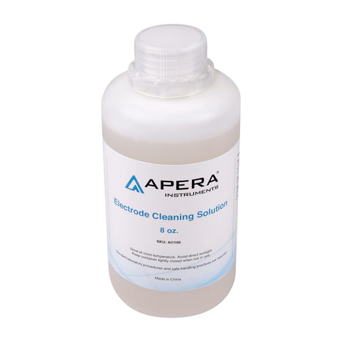 Apera Instruments Electrode Cleaning Solution 8oz. Bottle for pH/ORP/Conductivity Probe Cleaning...