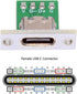 NFHK DIY OEM 5pcs/Set Type C Female Socket Connector Panel Mount Type with PC Board 24pin USB 2.0 Pinout...