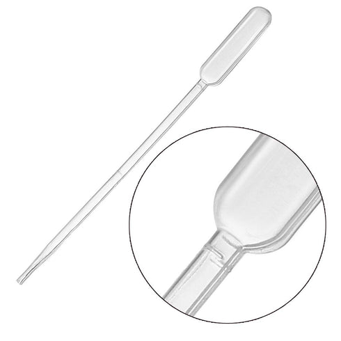 uxcell 30 Pcs Plastic Disposable Pipettes 0.5ml, Clear Transfer Pipettes, 112mm Length, Liquid Dropper for Lab...