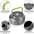 1.2L Outdoor Teapot Water Bottle Aluminum Alloy Cookware Camping Cooking Picnic Tableware Kettle Pot for Outdoor Hiking...