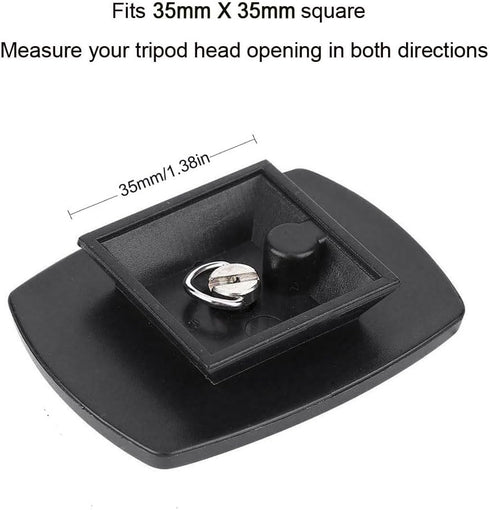 35mm Tripod Quick Release Plate Camera Mount Adapter Replacement for Sunpak 7000TM 7001TM 6400UT 8001UT TG-P60T MX1000 (Pack of 2)...