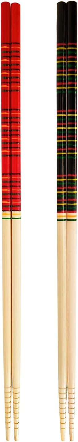 Bamboo Noodles Kitchen Cooking Frying Chopsticks 13.0 Inches Long Set of 2 Pairs Fsc Certificated Eco-Friendly...