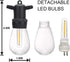 DGE S14 Replacement LED Bulb 2 Pack Replacement String Light Bulbs 1.5 Watt LED Replacement Light Bulb, Shatter-Proof and Waterproof IP65...