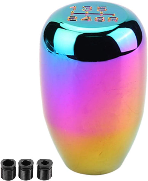Aramox Gear Shift Knob, Car Universal Modification Manual Knob Gear Shift Head Shifter 6 Speed (Colored)...