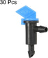 30 Pack Flag Dripper - Garden Irrigation System, Removable & Flow Control & Drip Emitter, Apply to Lawn Trees (2 Gallon Per Hour, Blue Black)...