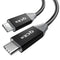 Thunderbolt 3 Cable 4Ft, 40Gbps USB C Data Cable 5K60hz Video 100W Charging Cord Compatible with MacBook Pro iPhone 15 iMac, Chromebook, External ...