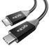 Thunderbolt 3 Cable 4Ft, 40Gbps USB C Data Cable 5K60hz Video 100W Charging Cord Compatible with MacBook Pro iPhone 15 iMac, Chromebook, External ...