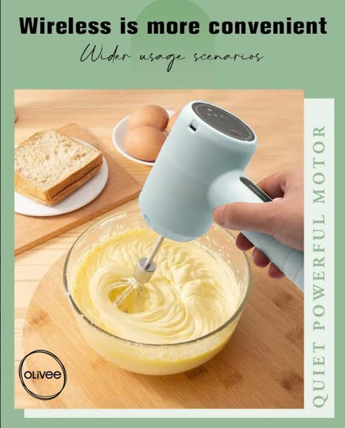 Electric Hand Mixer Egg Beater USB Rechargeable...