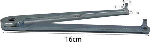 Universal Adjustable Angle Grinder Wrench Pin Spanner Wrench Face Spanner Wrench Pin Pliers For Round Nuts with Drilled Holes (4mm)...