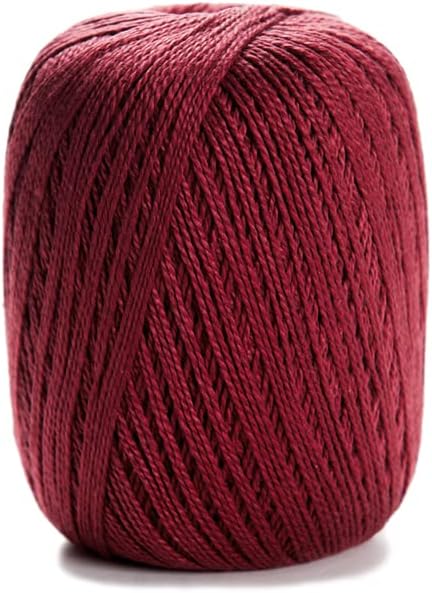 Circulo Anne Yarn, 100% Mercerized Brazilian Virgin Cotton - Cotton Yarn for Crocheting and Knitting - Soft Yarn, Red Yarn Art - Fingering Weight ...