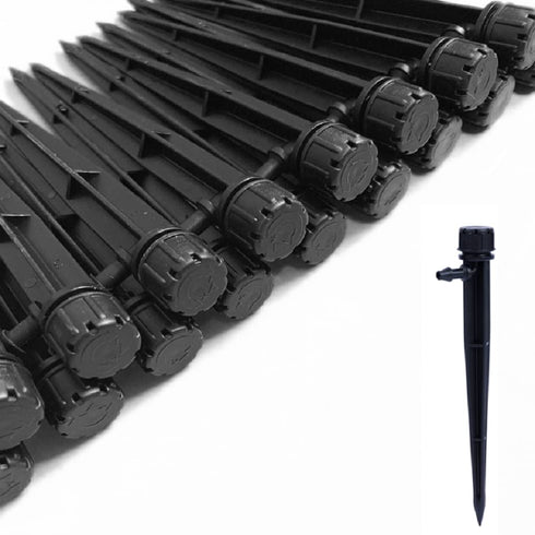 60 Piece of Drip Irrigation Emitters and Parts or Professional Irrigation Drippers and Drip Emitters or Sprinkler System Parts and Heads for 1/4 i...
