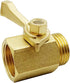 Brass Garden Hose Shut Off Valve, Heavy Duty 3/4 Inch Solid Brass Garden Hose Shut Off Valve (Pack of 2)...