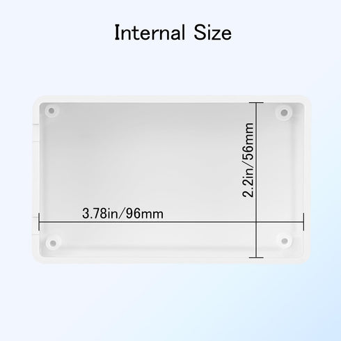 Project Box 8 Pieces Electrical Box Small Junction Box ABS Plastic Enclosure Power Electronic Case White 3.94" x 2.36" x 0.98"(100 x 60 x 25mm)...