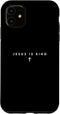 iPhone 11 Jesus Is King Christian Faith Men Women Gifts Cross Case...
