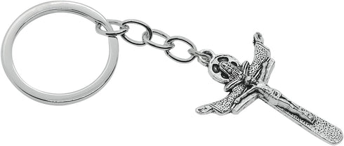PHAETON 20PCS Cross Keychain Cross Key Chain Cross Keyring Gifts Car Key Chain Ring Holder Souvenir For Gift Jesus Key Rings Religious Favors...