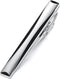HONEY BEAR Mens Tie Clip Bar for Normal Size Steel Business Wedding Gift 5.5cm (Silver with Black)...