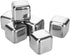 Whiskey Stones Gift Set – 6 Reusable Stainless Steel Chilling Rocks with Tongs for Scotch, Bourbon, Cocktails, and More...