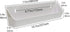 Bueyfolt 11" Kitchen Sink Front Tip-Out Accessory Trays with Mounting Screws, White, 2 Pack (Conventional Open Tray and Accessory Tray with Ring H...