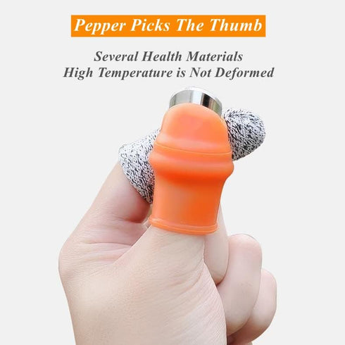 Mxzzand Practical Garden Thumb Cutter Orange Thumb Picker Finger Cutter for Garden(#1)...