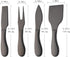 4 Pieces Cheese Knives Set, Premium Stainless Steel Cheese Slicer Cheese Cutter Perfect for Parties Wedding Christmas Birthday - Matte Black...