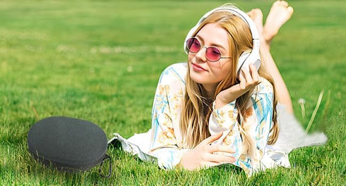 Headphone Case for JBL/Skullcandy/Sennheiser/Beats/Anker Wireless Headphones, Hard Organizer Portable Carry Travel Cover Storage Bag......