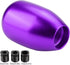 Acouto Shift Knob 5 Speed Car 5 Speed Manual Gear Shift Knob Shifter Lever Stick Metal with 3 Adapters 8mm 10mm 12mm(Purple)...
