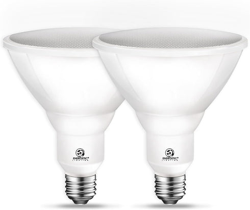 ENERGETIC LED Flood PAR38 Light Bulb, 5000K Daylight, 90W Equivalent, Efficient 11W, Wet Rated, 900 Lumens, Medium Base, Non-Dimmable, UL, 2 Pack...