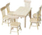 Toddmomy 1 Set Doll Furniture Miniature Furniture Decorative 1/12 Scale Miniature Table Chair Set for Dollhouse Kitchen Food Decoration Accessorie...