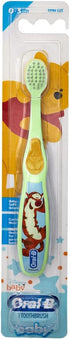Oral-B Baby Manual Toothbrush, Pooh Characters, 0-3 Years Old, Extra Soft (Characters Vary) - Pack of 2...