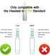 Headphone Splitter for Computer 3.5mm Female to 2 Dual 3.5mm Male Headphone Mic Audio Y Splitter Cable Microphone Stereo Jack Earphones Port Cord ...