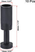 uxcell Push to Connect Fittings, Cap Style Pneumatic Blanking Plugs, Fit for 12mm Inner Dia. Air Hose Tube Pipe, Plastic, Black, Pack of 10...