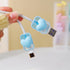 Waves Blue Heart Shape DIY 18W 20W Data Cable USB Charger Protector Line Earphone Wire Saver Charger Protector Compatible with iPhone XR/7/8/11/12...