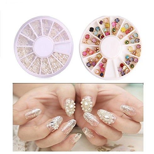 Yimart Pack of 20,Nail Art and Gel Acrylic Drawing Painting Brush Set with Dotting Pen Tools (B)...