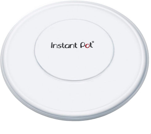 Instant Pot Silicone Lid, 8-In, 3-Qt Pot Lid, Reusable Silicone Lid for Bowl and Food Cover, Microwave Cover for Food, Transparent White...
