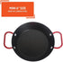 IMUSA USA 6" Carbon Steel Coated Nonstick Paella Pan Handles, Black, Red Hanldes...