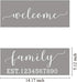 Family Farmhouse Stencils for Painting on Wood - 20 Pack Large Inspirational Words Quotes Saying Sign Stencil Templates, Welcome Believe Blessed T...