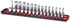 Ernst Manufacturing - 8492 Socket Boss 2-Rail 1/4-Inch-Drive Socket Organizer, 13-Inch, Red - Made in the USA...