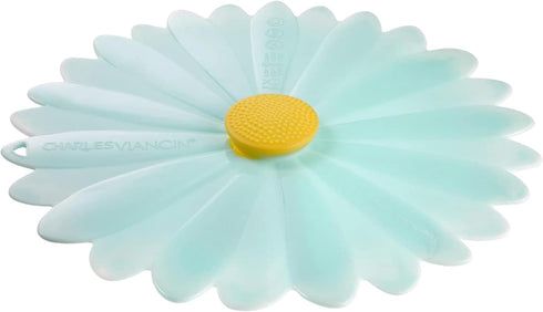 Charles Viancin - Daisy Silicone Lid for Food Storage and Cooking - 11''/28cm - Airtight Seal on Any Smooth Rim Surface - BPA-Free - Oven, Microwa...