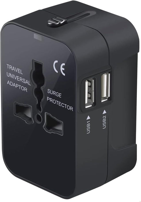 Premium Travel Adapter, Portable Universal All in One Worldwide Power Adapter, European Travel Plug Adapter, Power Converter Adapter, for AC Power...