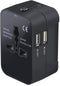 Premium Travel Adapter, Portable Universal All in One Worldwide Power Adapter, European Travel Plug Adapter, Power Converter Adapter, for AC Power...