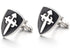 Cross Cufflinks for Men, Cross Shield Cufflinks, Cross Sword Shield Cuff Links, Cross Shirt Tuxedo Cufflinks, Punk Cufflinks French Cufflinks, Bes...