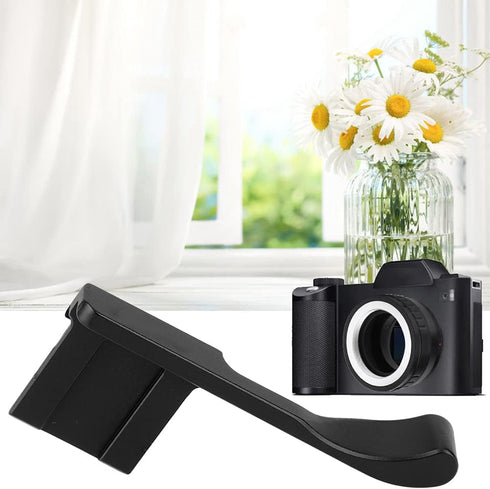 Thumb Up Grip,Aluminum Alloy Hot Shoe Thumb Up Hand Grip for X 100F, X A5, X A3, X pro2 mirrorless camera.(Black)...