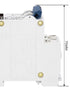 DIHOOL Miniature Circuit Breaker DIN Rail Mount 25 Amp 2 Pole AC 110V Low Voltage disconnect switch...